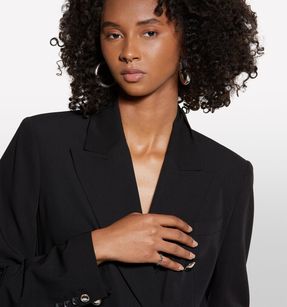 Blazer preto com botões gold - blazers para mulher - Preto | Sisley image number 4